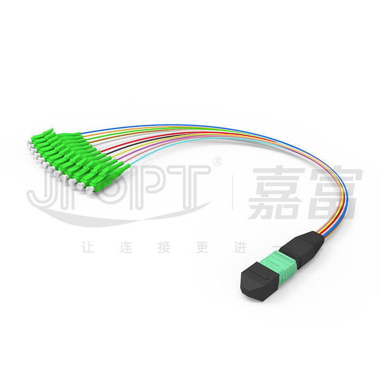 MTP-12 * LC Fiber Optic Jumper 12 Core OS2 G657A1 G657A2 Cabang Furkasi 0.9mm