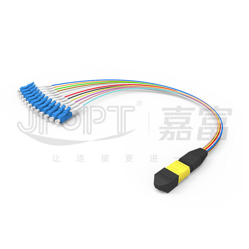 MTP-12 * LC Fiber Optic Jumper 12 Core OS2 G657A1 G657A2 Cabang Furkasi 0.9mm