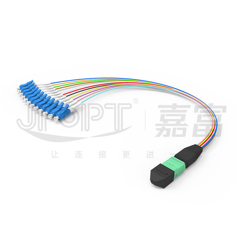 MTP-12 * LC Fiber Optic Jumper 12 Core OS2 G657A1 G657A2 Cabang Furkasi 0.9mm