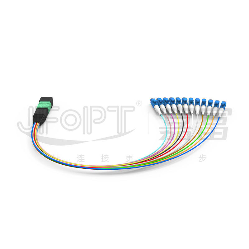 MTP-12 * LC Fiber Optic Jumper 12 Core OS2 G657A1 G657A2 Cabang Furkasi 0.9mm