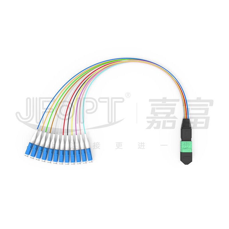 MTP-12 * LC Fiber Optic Jumper 12 Core OS2 G657A1 G657A2 Cabang Furkasi 0.9mm