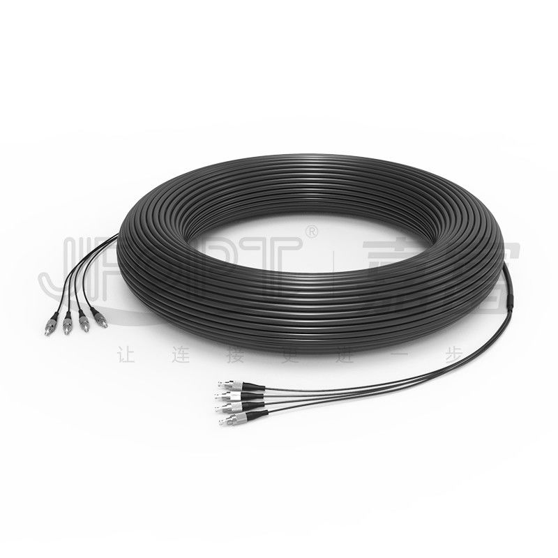 OD 7.0-9.0mm Breakout Fiber Cable Base Station Cable Kabel Sub 2.0mm Dengan SC / UPC