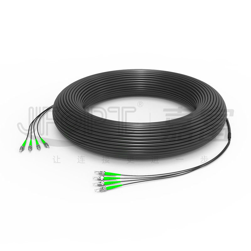 OD 7.0-9.0mm Breakout Fiber Cable Base Station Cable Kabel Sub 2.0mm Dengan SC / UPC
