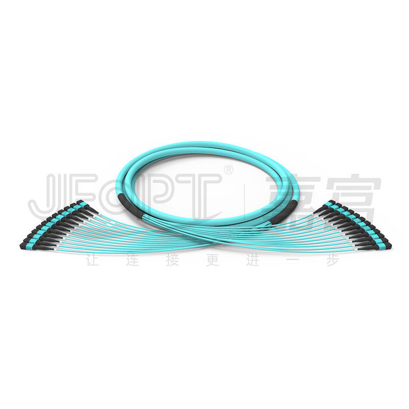 288 Core 12 Sub Unit Multimode OM3-300 Mpo Kabel OFNR OFNP MPO PC Batang Serat Optik