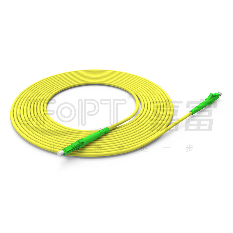 Pusat Data 2.0mm Kabel Serat Optik Dalam Ruangan Simplex 0.9mm Tabung Longgar Kabel Penyangga Ketat