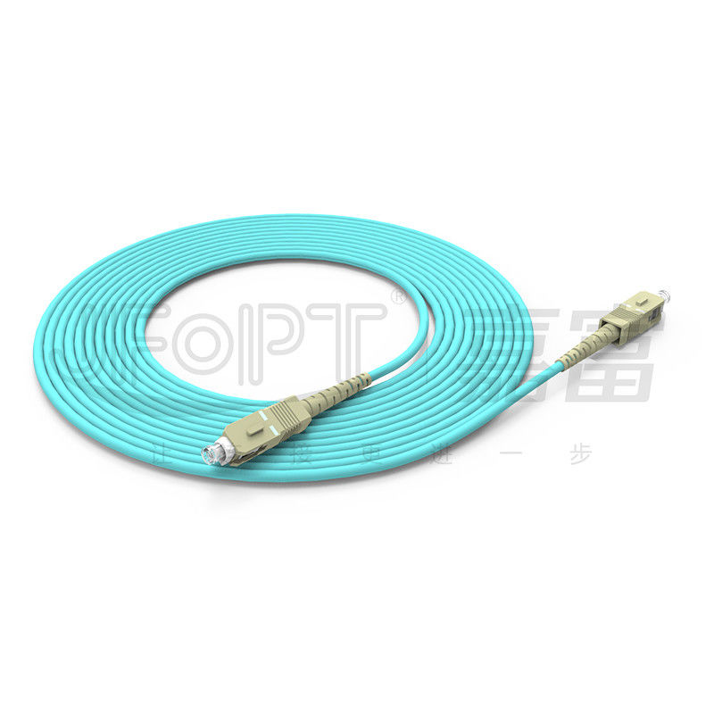 Pusat Data 2.0mm Kabel Serat Optik Dalam Ruangan Simplex 0.9mm Tabung Longgar Kabel Penyangga Ketat