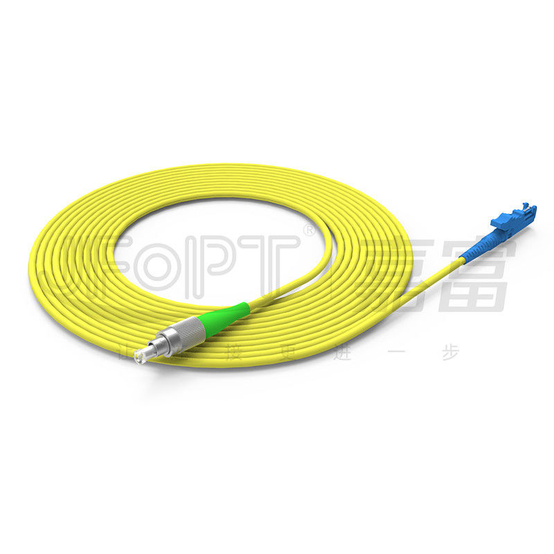 Pusat Data 2.0mm Kabel Serat Optik Dalam Ruangan Simplex 0.9mm Tabung Longgar Kabel Penyangga Ketat