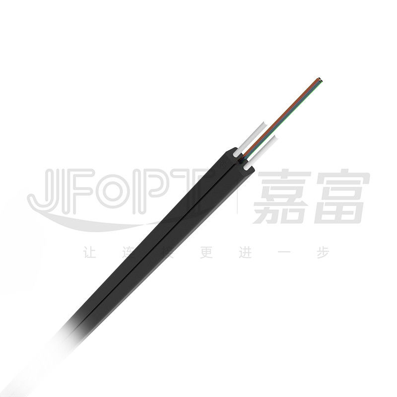 Kabel Drop Indoor Berbentuk Kupu-kupu FRP Single Core 2 Core Fiber Drop Cable