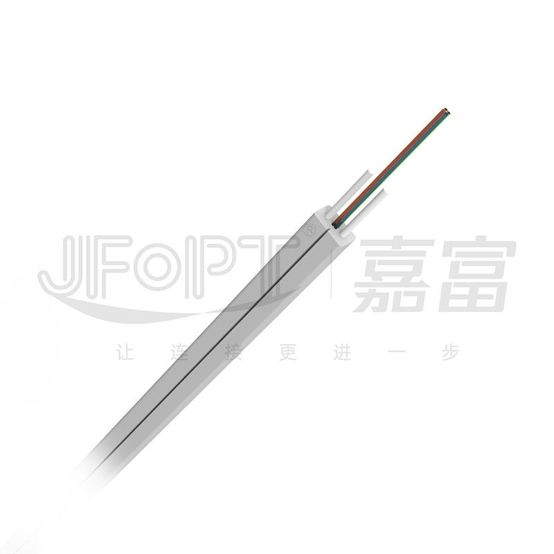Kabel Drop Indoor Berbentuk Kupu-kupu FRP Single Core 2 Core Fiber Drop Cable