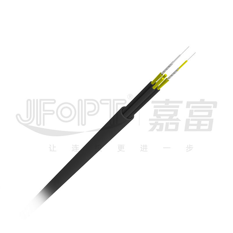 Kabel Serat Optik Taktis Lapis Baja Tunggal 2-4 Serat Kabel Ofc Taktis Dapat Disesuaikan