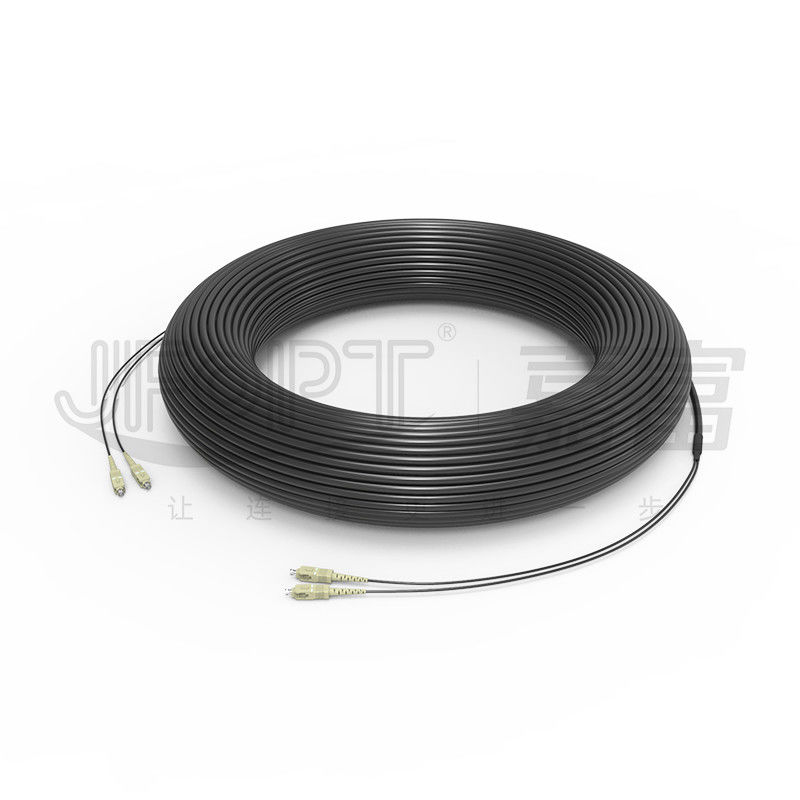 Kabel Serat Optik Multi Fiber Taktis Kabel FTTA Lapis Baja Untuk BBU RRU Pra Dihentikan