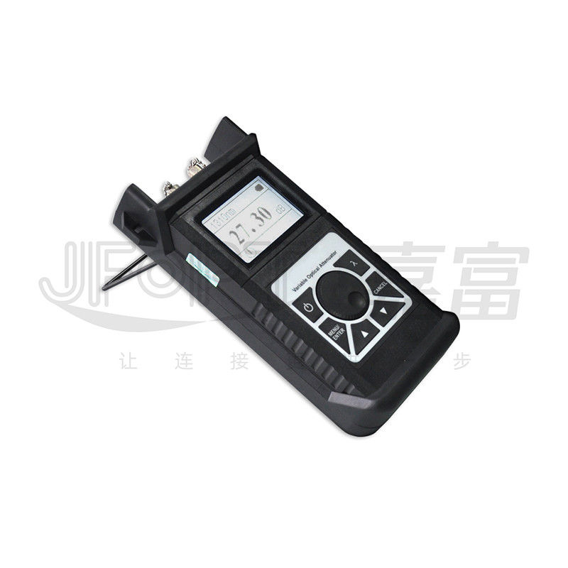 Attenuator Optik Variabel VOA Genggam 9/125um Mode Tunggal Pemantauan Waktu Nyata Penyesuaian Halus