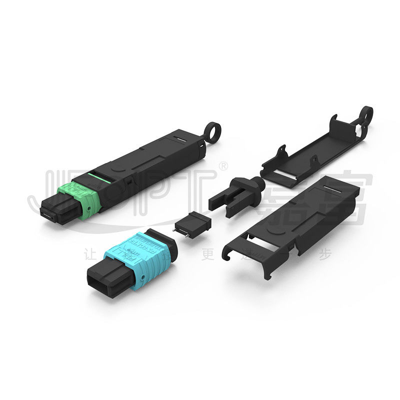 Kabel Patch MTP Mode Tunggal 12 Inti 6 Saluran Adaptor Loopback Serat Optik