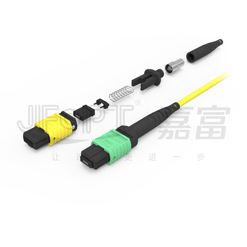 MTP 24 Core Single Mode OS2 Polarity A OFNP UL Rated Fiber Optic Patch Cord