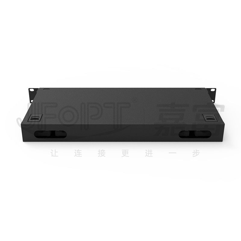 12 SC Port Rack Mount Fiber Patch Panel Dengan Adaptor SC / UPC Dan Kuncir 1m