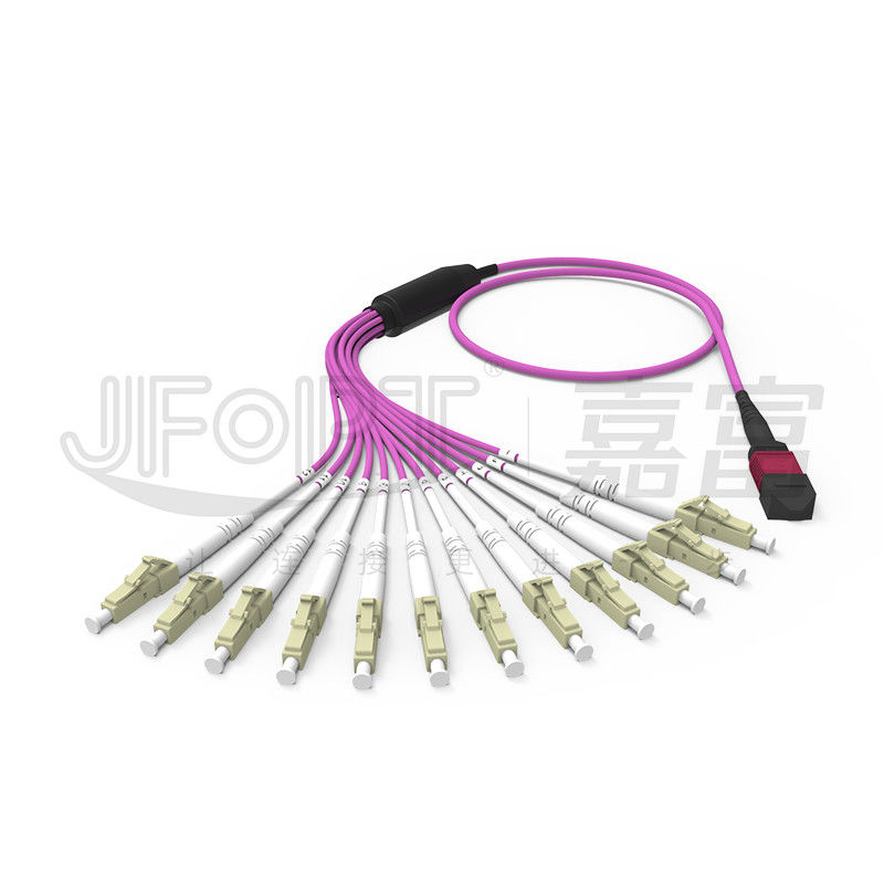 MPO-LC 3.0 Mini MPO Breakout Cable 2.0mm Cabang Kabel Patch Serat MPO