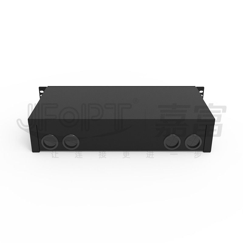 2U Sliding Rack Mount Fiber Patch Panel LC QX 196 Serat Baki Penyambungan Fusion Ultra Tipis