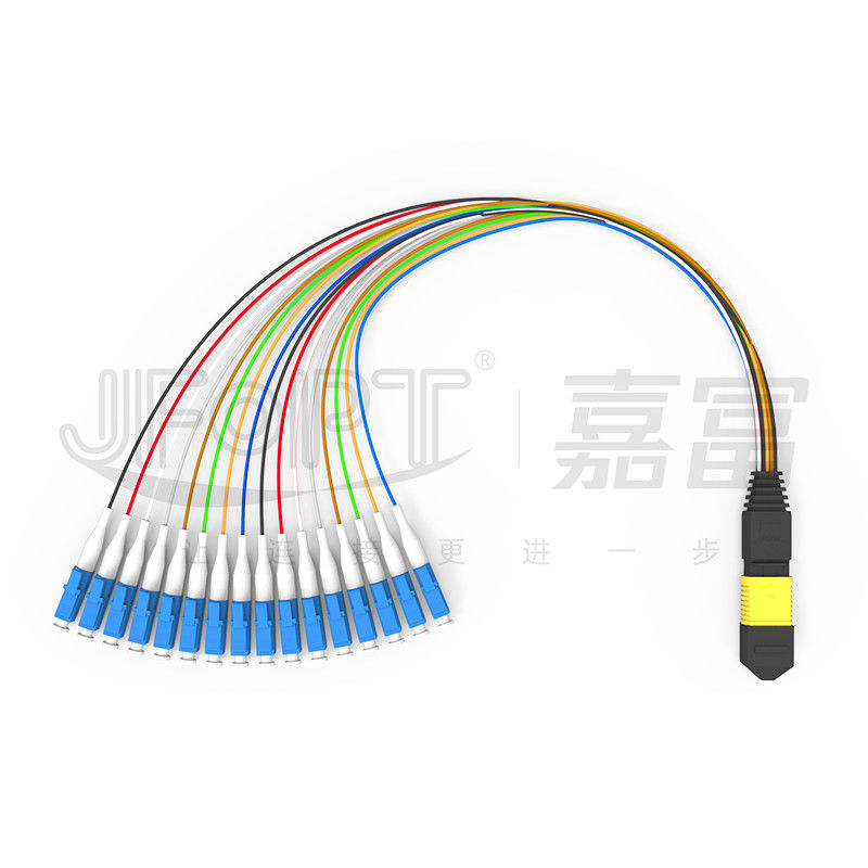 MPO-LC Patch Cord 16 Cores Single-mode Low Loss G657A1/G657A2 Kotak Modul Tipe A