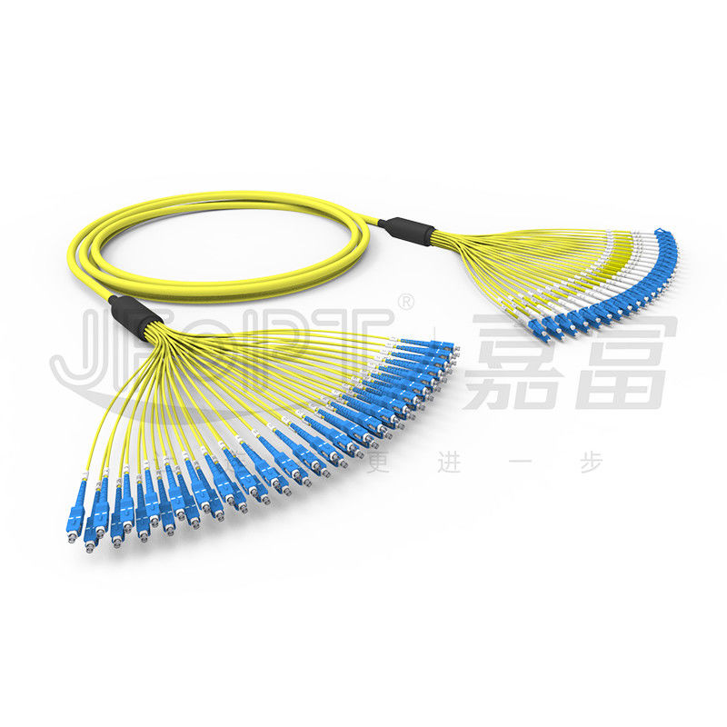 Bundel LC-SC Kabel Serat Optik Pra Dihentikan 48 Cabang Inti 2.0mm G652D G657A1