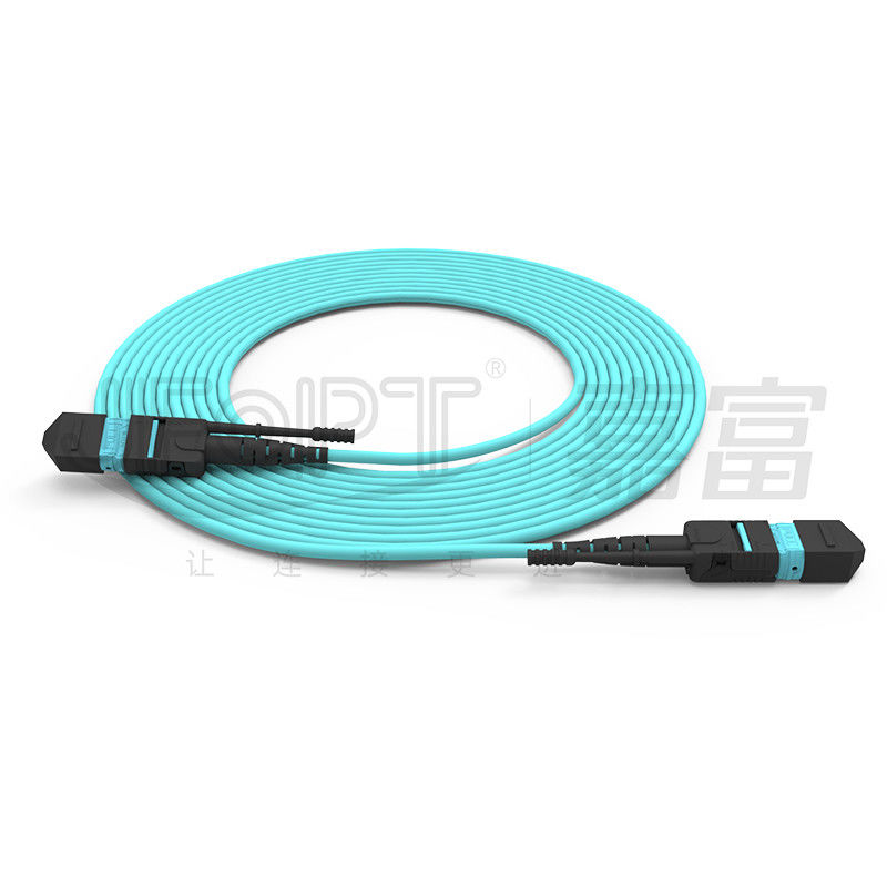 Kabel Serat Optik Mode Tunggal / Multi Mode MTP Densitas Tinggi 24 Core Push-Pull Rod