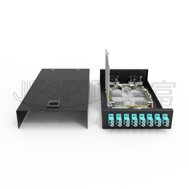 Fiber Optic Termination Box Desktop/Wall-Mounted SC/LC/FC/ST 8-12 Port Hitam