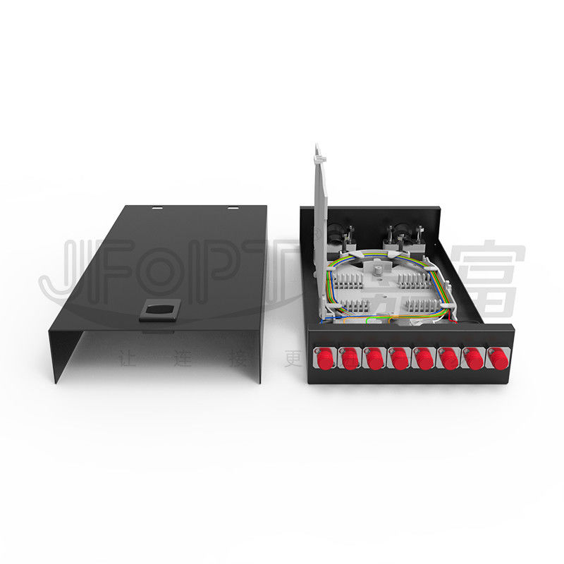 Fiber Optic Termination Box Desktop/Wall-Mounted SC/LC/FC/ST 8-12 Port Hitam