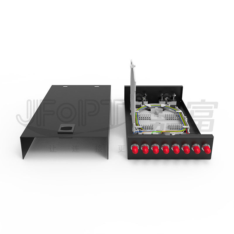 Fiber Optic Termination Box Desktop/Wall-Mounted SC/LC/FC/ST 8-12 Port Hitam