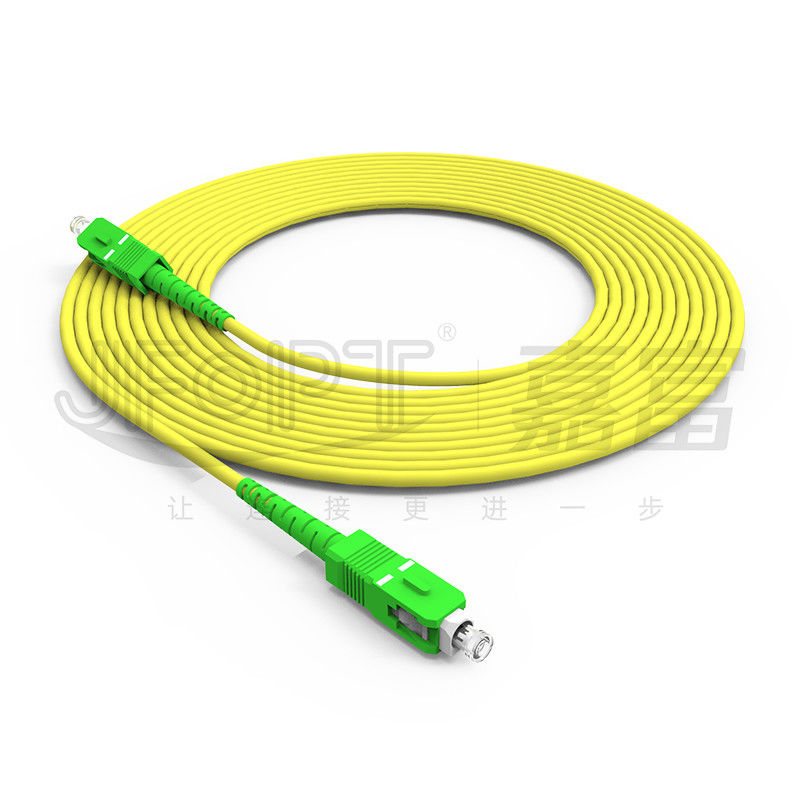 Wired LAN ONVIF 4G 3G Fiber Optic Cable SC UPC/APC End Face untuk Panjang Jaringan Dapat Disesuaikan Patch Cord