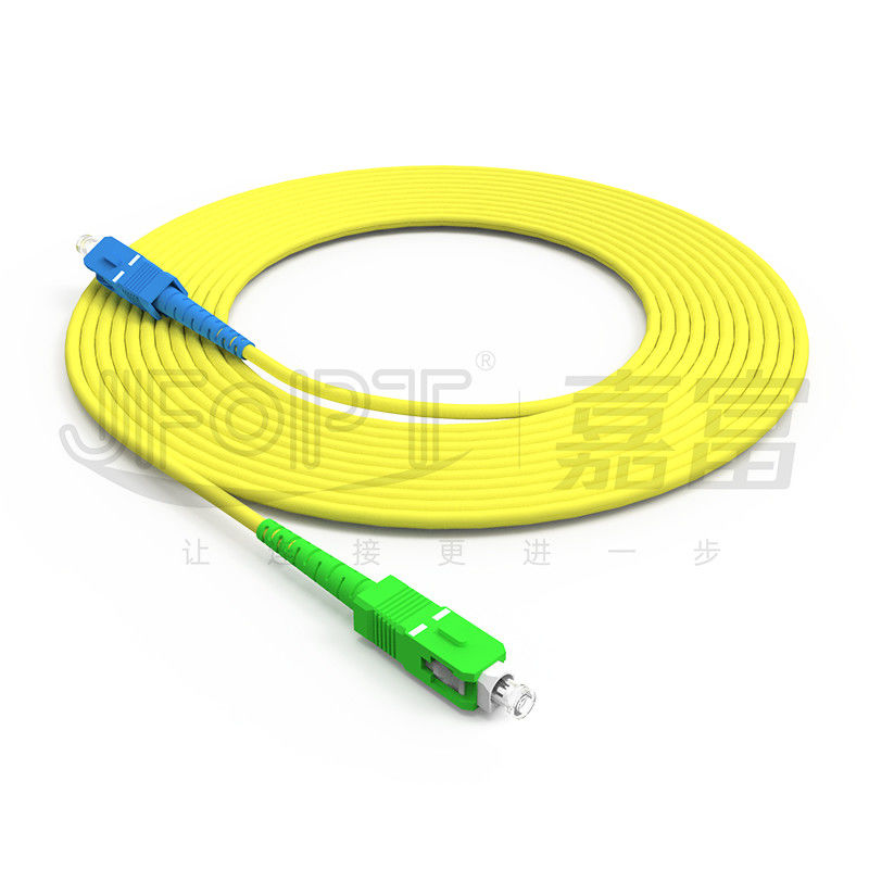 Wired LAN ONVIF 4G 3G Fiber Optic Cable SC UPC/APC End Face untuk Panjang Jaringan Dapat Disesuaikan Patch Cord