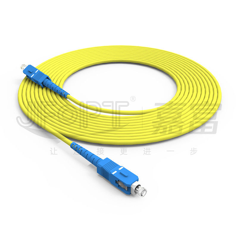 Wired LAN ONVIF 4G 3G Fiber Optic Cable SC UPC/APC End Face untuk Panjang Jaringan Dapat Disesuaikan Patch Cord