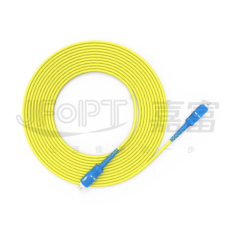 Wired LAN ONVIF 4G 3G Fiber Optic Cable SC UPC/APC End Face untuk Panjang Jaringan Dapat Disesuaikan Patch Cord