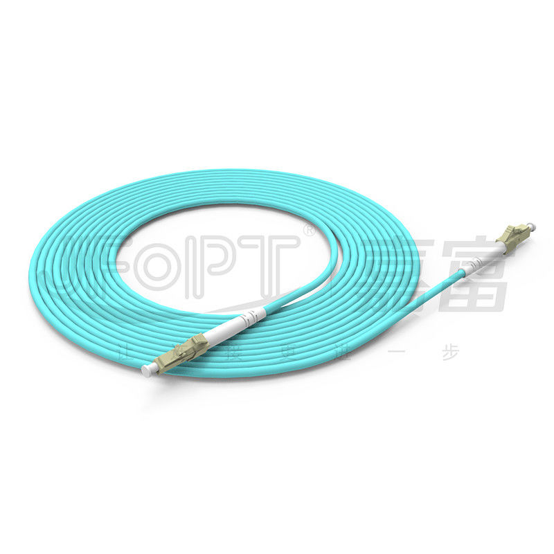 Multi Mode 2.0mm LC/APC SX Fiber Optic Patch Cord untuk Transmisi Data Berkecepatan Tinggi