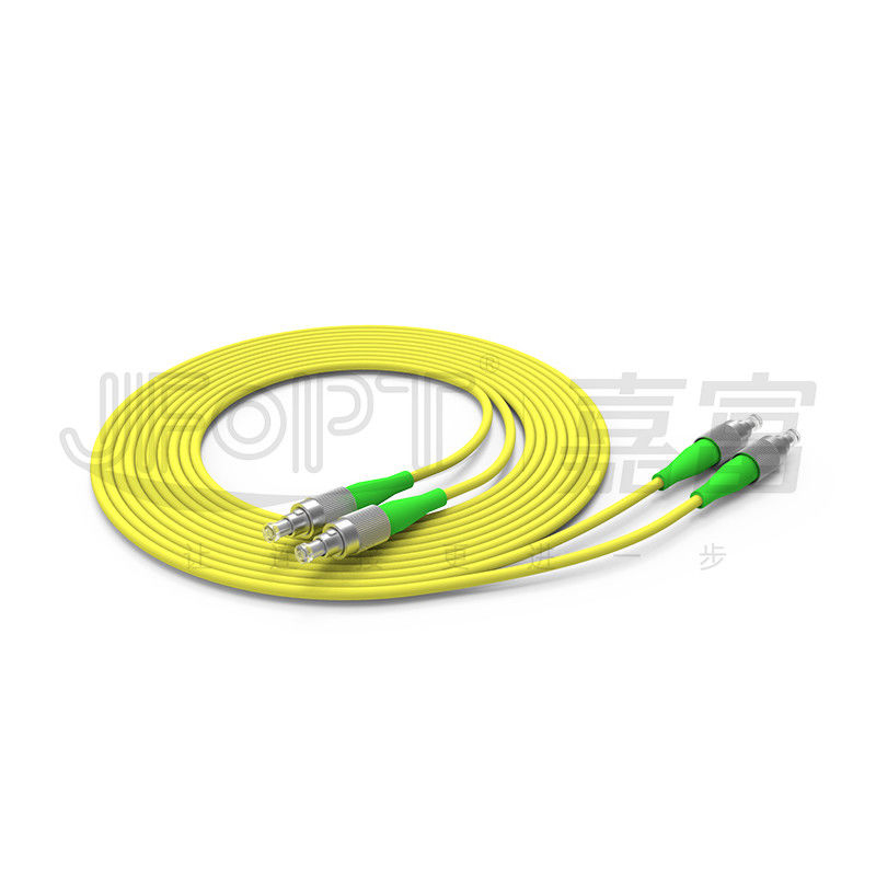 FC Connector Single Mode Fiber Jumpers Untuk Metal Terminal Box dengan Buckle Lock OEM