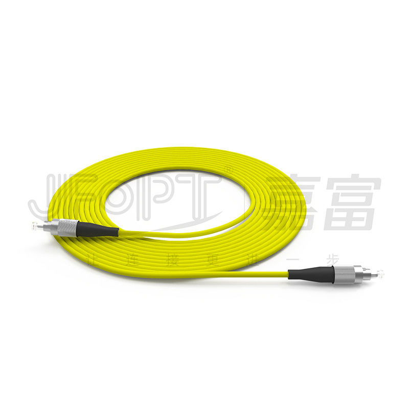 FC Connector Single Mode Fiber Jumpers Untuk Metal Terminal Box dengan Buckle Lock OEM