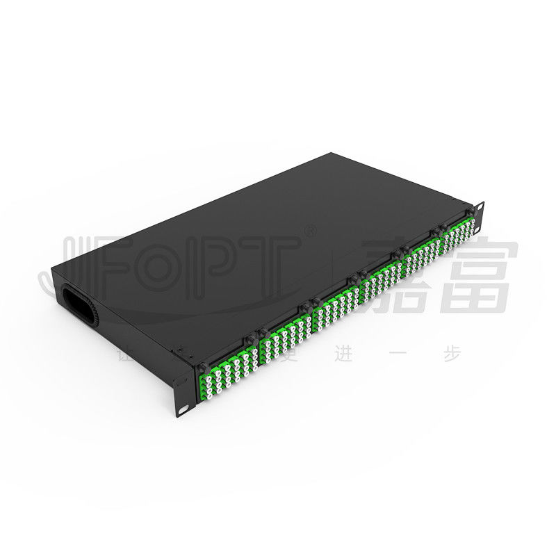 Chassis Modular Densitas Tinggi Untuk LC Quadruple Adapter MPO SM SL 144-core MPO-LC Patch Panel Fusion-free Module Box