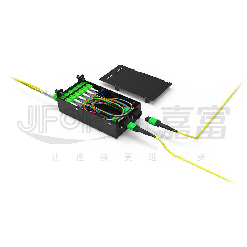 Chassis Modular Densitas Tinggi Untuk LC Quadruple Adapter MPO SM SL 144-core MPO-LC Patch Panel Fusion-free Module Box