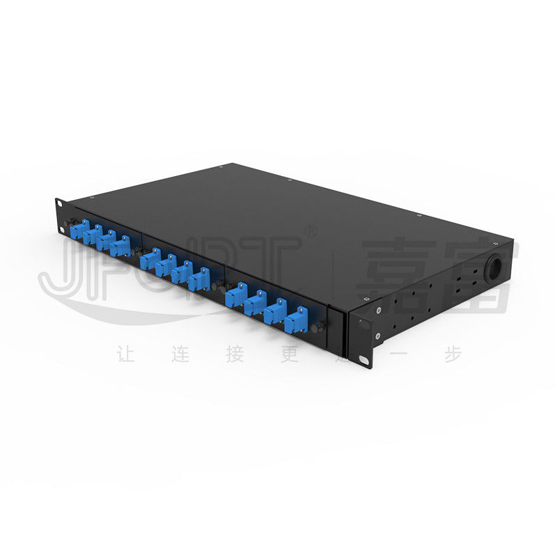 FTTZ FTTB 1U Rotating Design Fusion Splice Tray 12/24/48/96 Inti Panel Fiber Patch Cold Rolled Steel Rack Mount Cabinet